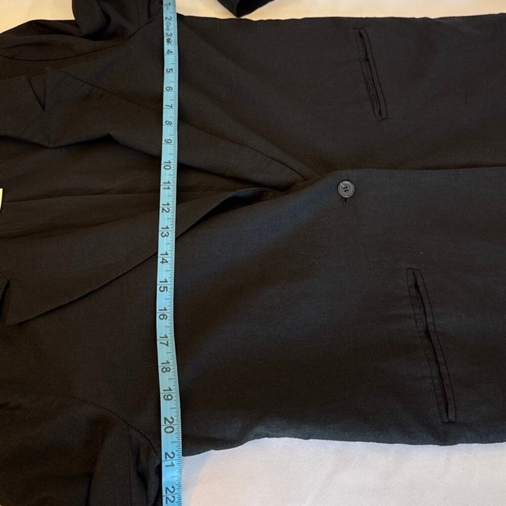 Treasure & Bond Linen Blend Boyfriend Blazer Black XS + Bonus Necklace Career - Picture 5 of 9